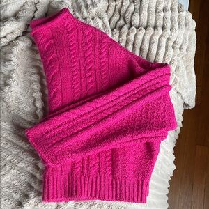 Pilcro Magenta mockneck sweater